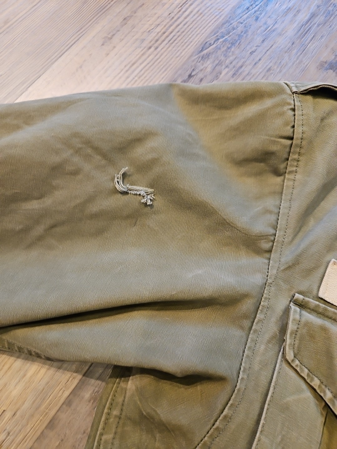 Vtg 40s Named M-43 Field Jacket WW2 US Army Military Hell on Wheels WWII 34s