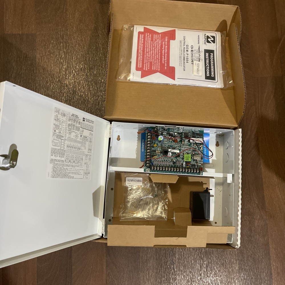 Napco Gemini Hybrid Hardwire/Wireless Control Panel with power Supply Only