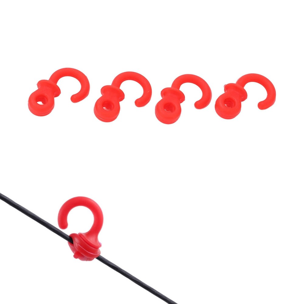 4x Archery String Silencers Monkey Tail Compound Bow String Stabilizer Red