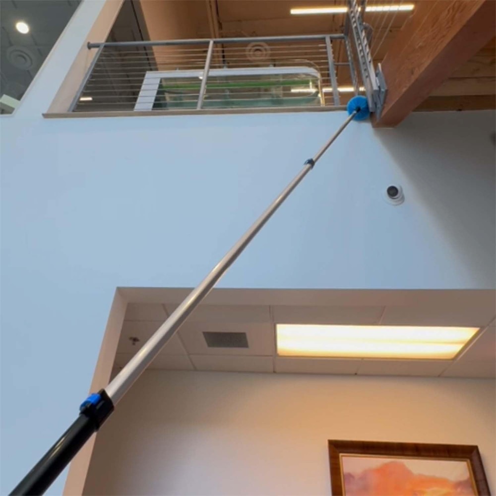 20 Ft High Ceiling Fan Cleaner Cobweb Dusters Kit with 5-12ft Extension Pole