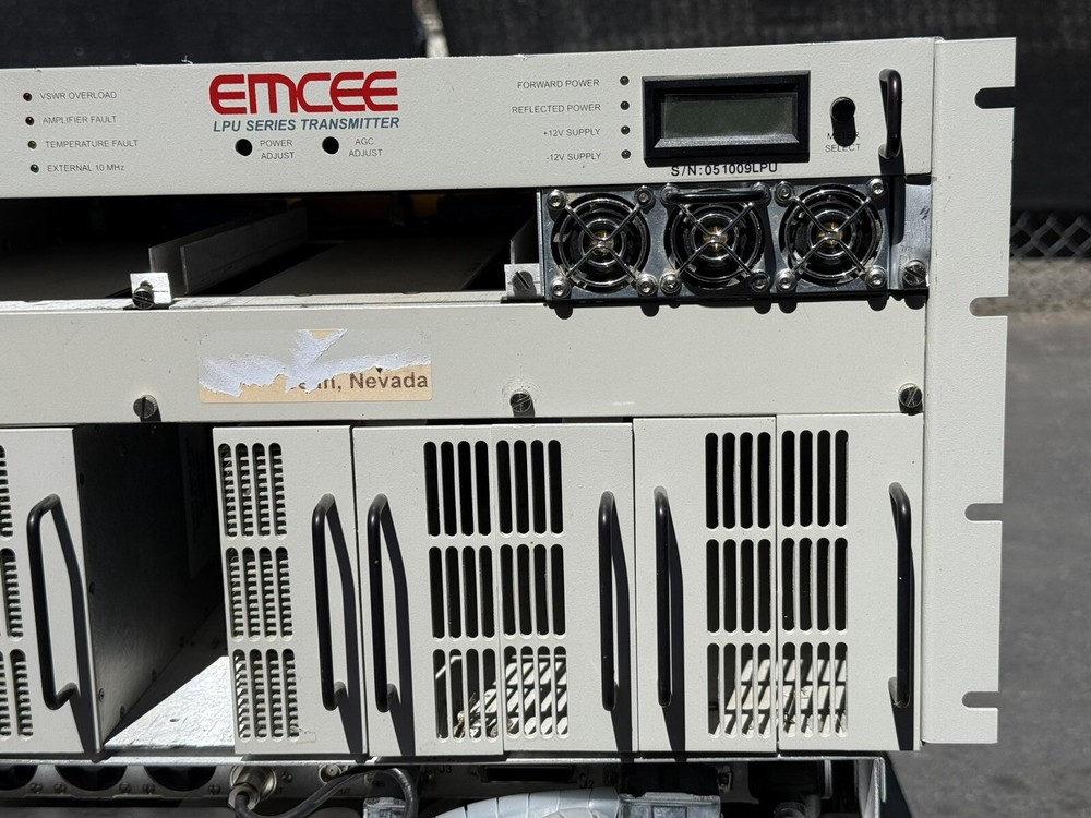 EMCEE Broadcast Products LPU Series UHF Transmitter Model LPU-1000