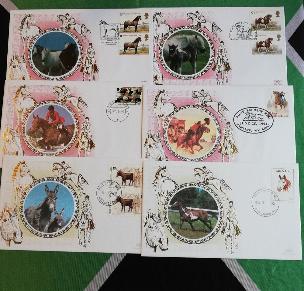 FDC & commemorative covers - HORSES