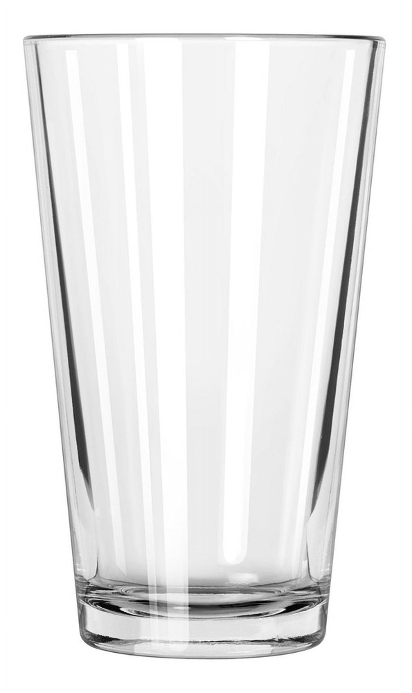4 pack 16oz Stackable Drinking Glasses Milk Beer Everyday Clear Pint Glasses