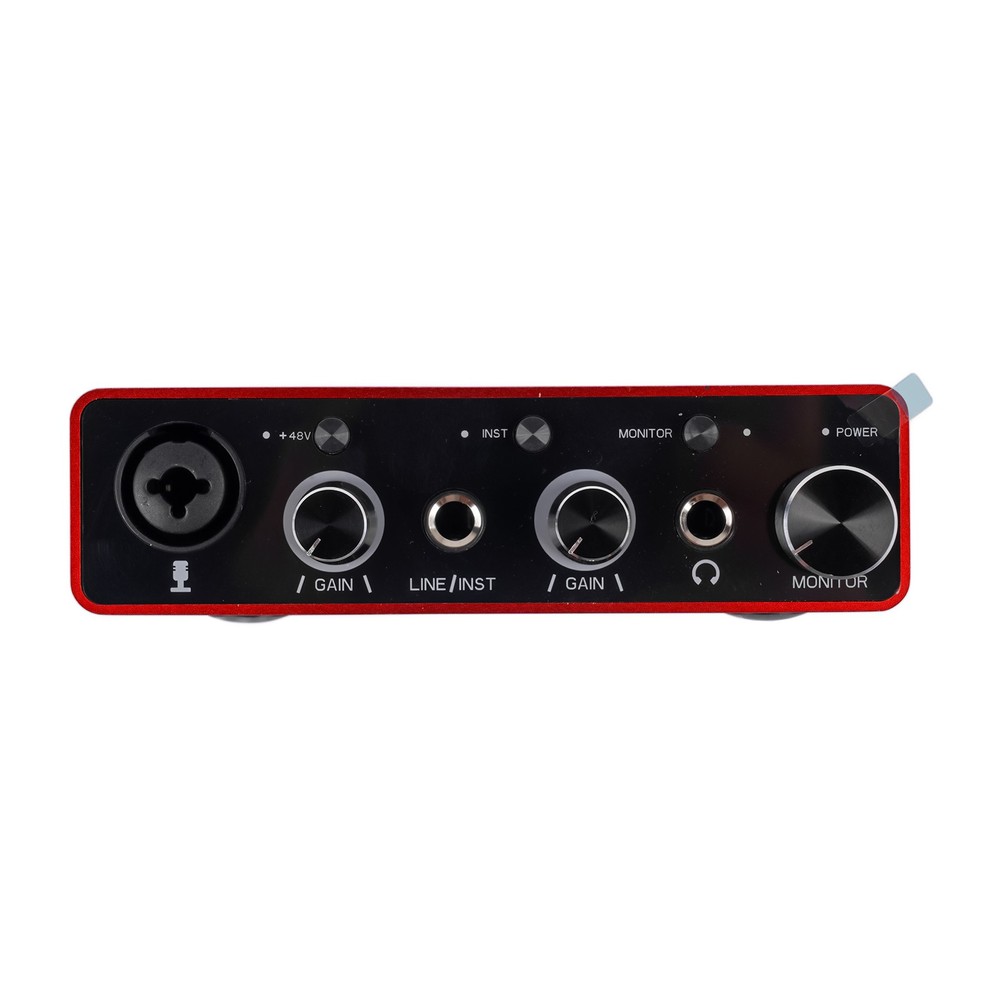 USB Audio Interface (Gen 3) for Headphones in Real-Time with Zero-Latency Red