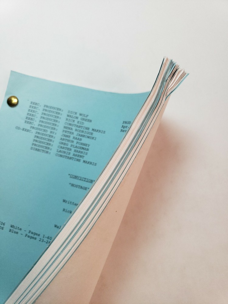 CONVICTION / Rick Eid & Walon Green 2006 TV Series Script ERIC BALFOUR "Hostage"