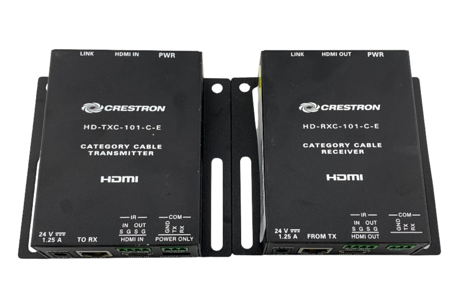 Crestron HDMI Category Cable Receiver RXC-101-C-E + Transmitter HD-TXC-101-C-E
