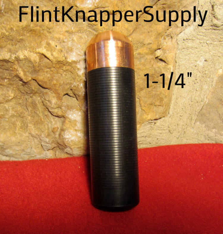 1 1/4" Solid Head Copper Bopper - Copper Billets, Flint knapping tool, arrowhead