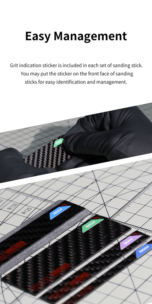 DSPIAE Carbon Fiber Sanding Board Set CB-S - US