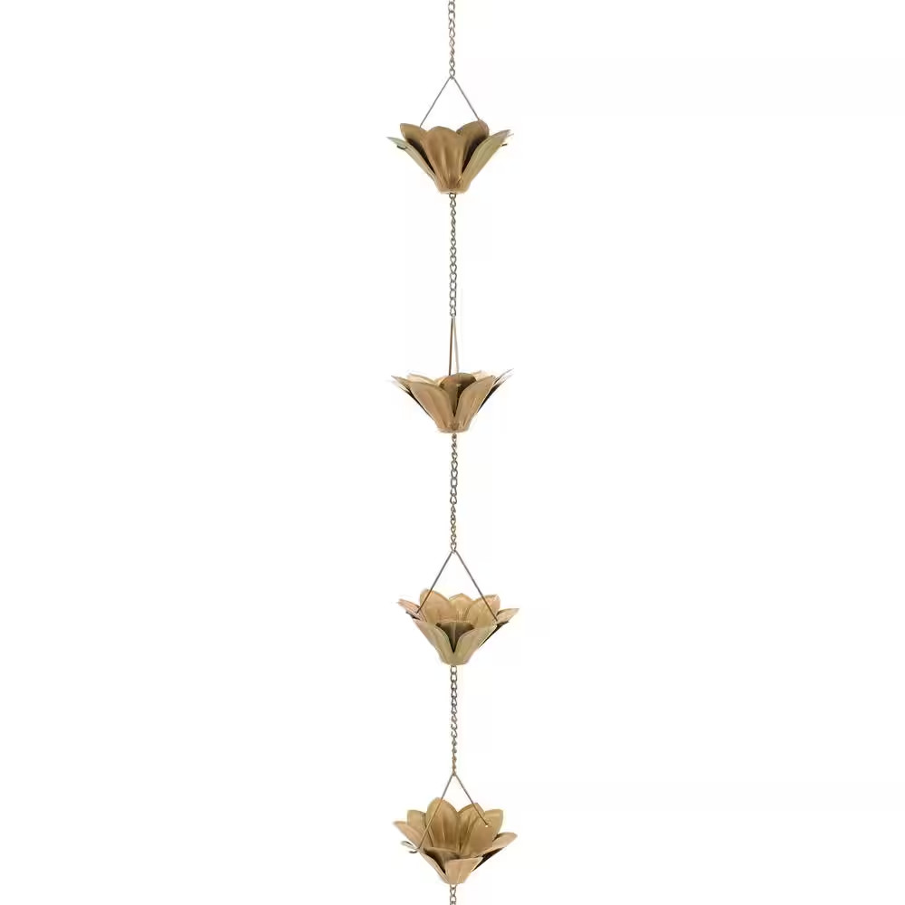 Rain Chain with Flowers