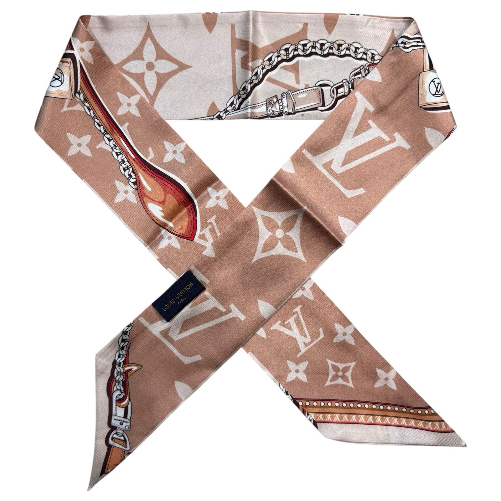 Louis Vuitton M79588 Ultimate Monogram BB Bandeau Beige 100% Silk Women’s Scarf