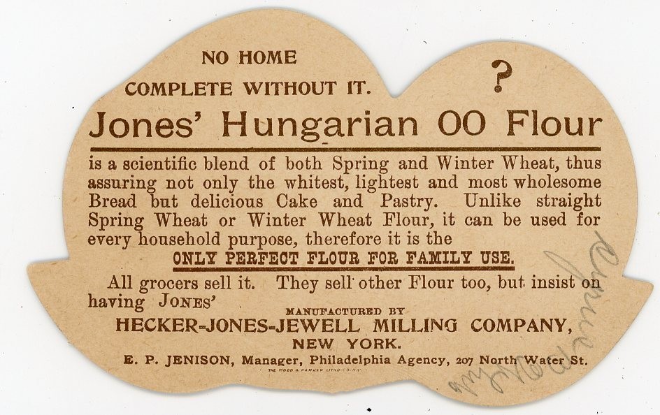 Baby in Barrel Crade New York City Roller Flour Mills Victorian Trade Card