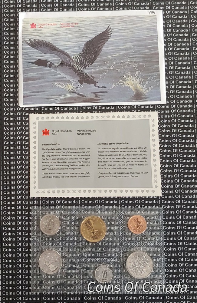 1996 Canada Prooflike 6 Coin Original Set Multiple Sets Available #coinsofcanada