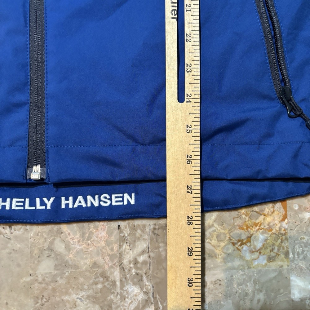 Helly Hansen Jacket Mens Medium Blue Crew Midlayer Soft Shell Fleece Sailing