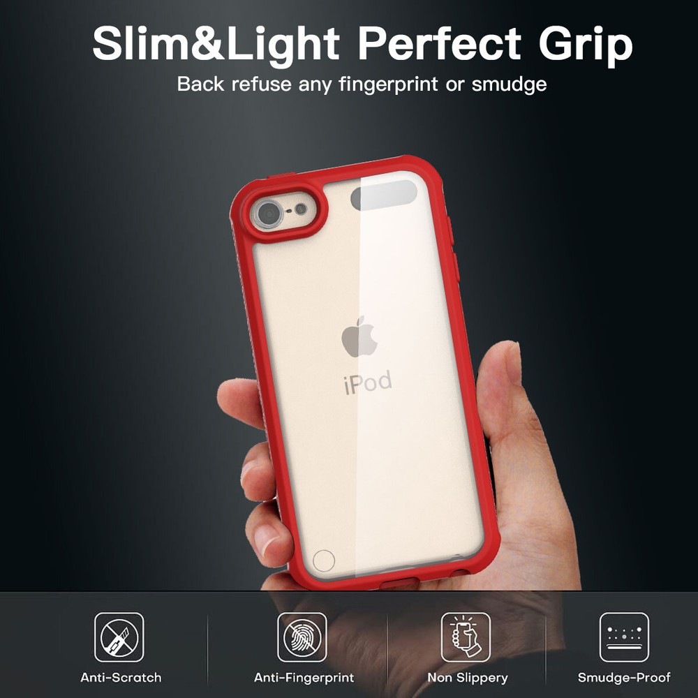 For iPod Touch 7th/6th/5th Gen Shockproof Heavy Duty Case Cover Screen Protector