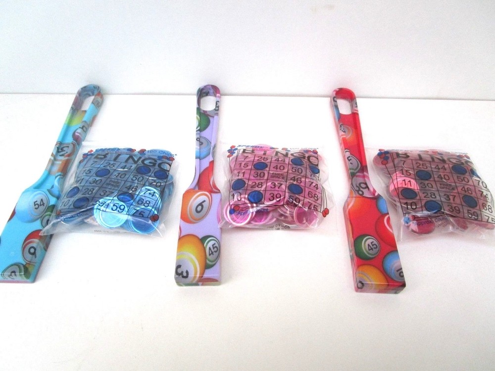 Bingo Designer Magnetic Wands Chips Sets Assorted Colors