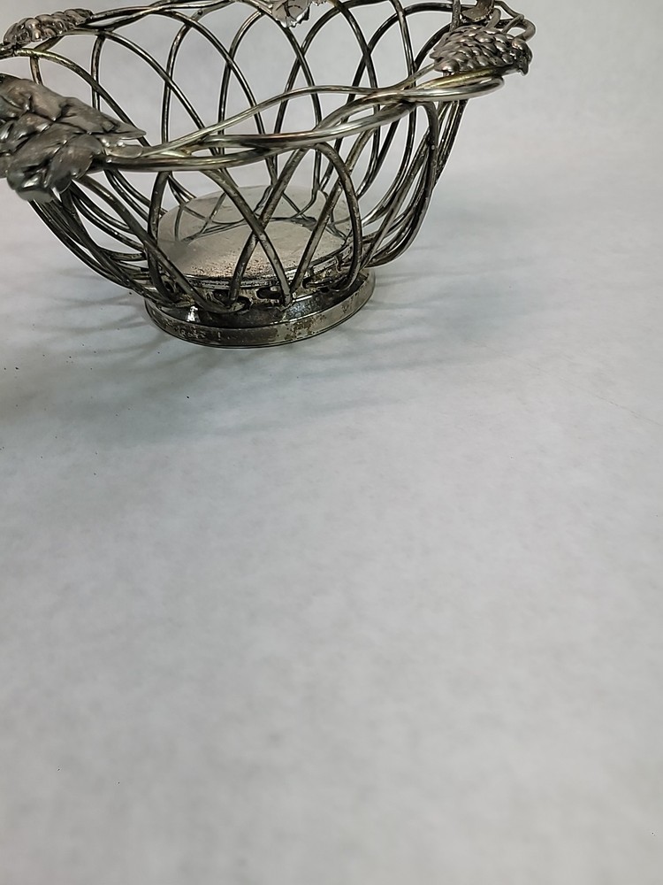 Vintage Grapevine Godinger Silver Art Co Vine Metal Baskets Swinging Handle