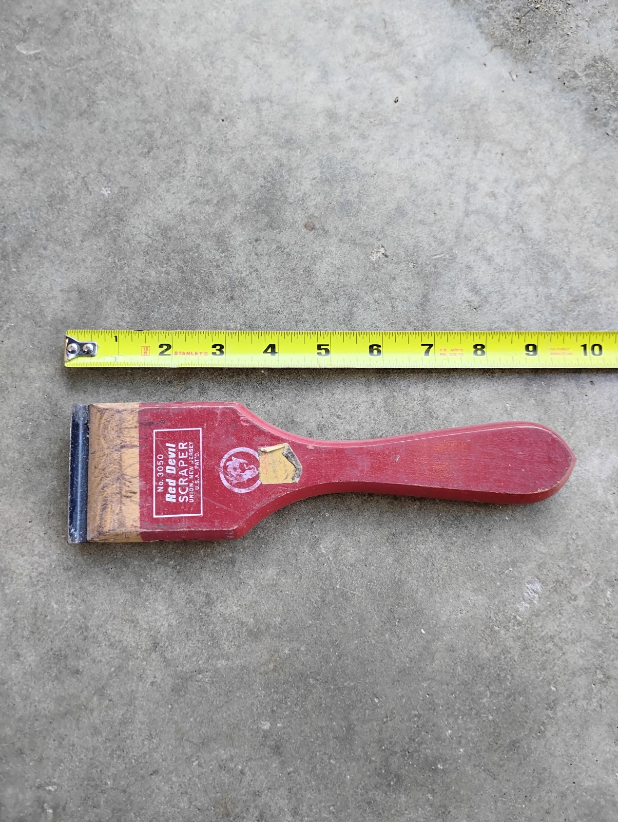 Vintage Red Devil Paint No.3050 Scraper 2-1/2" Blade USA