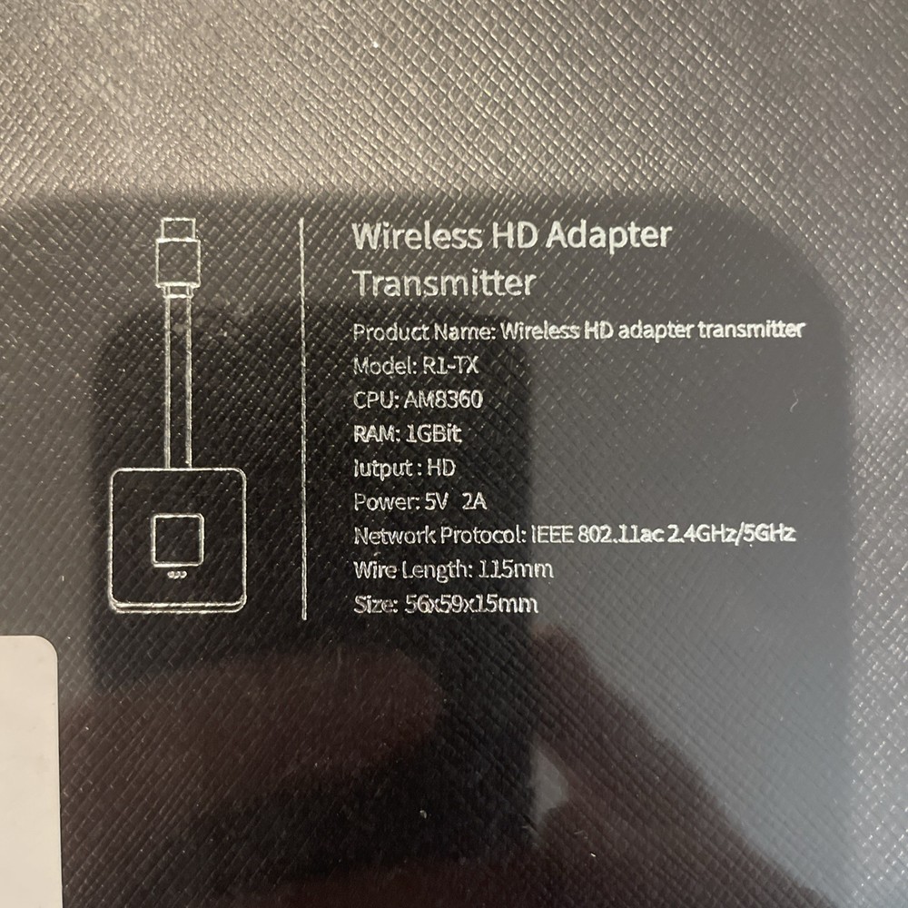 Wireless HDMI Transmitter/Receiver 4K, Wireless HDMI Adapter Plug & Play