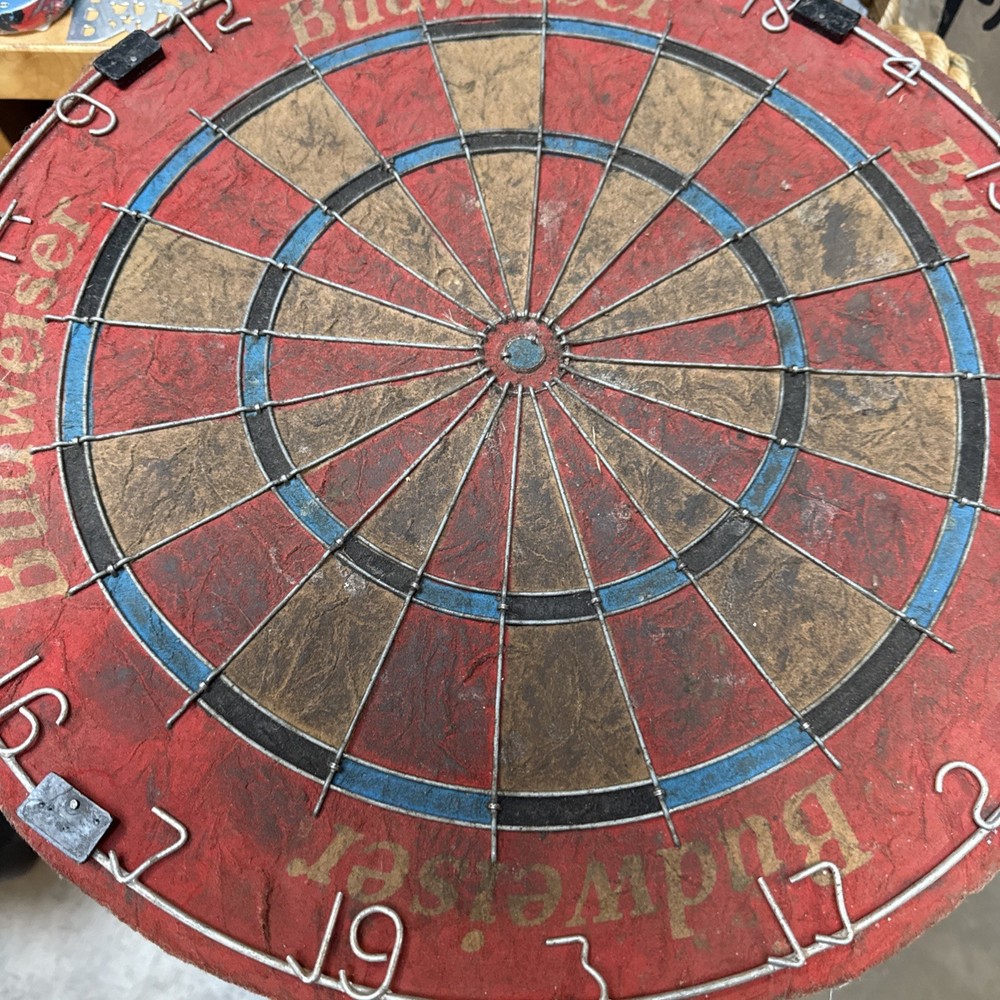 vintage budweiser dart board