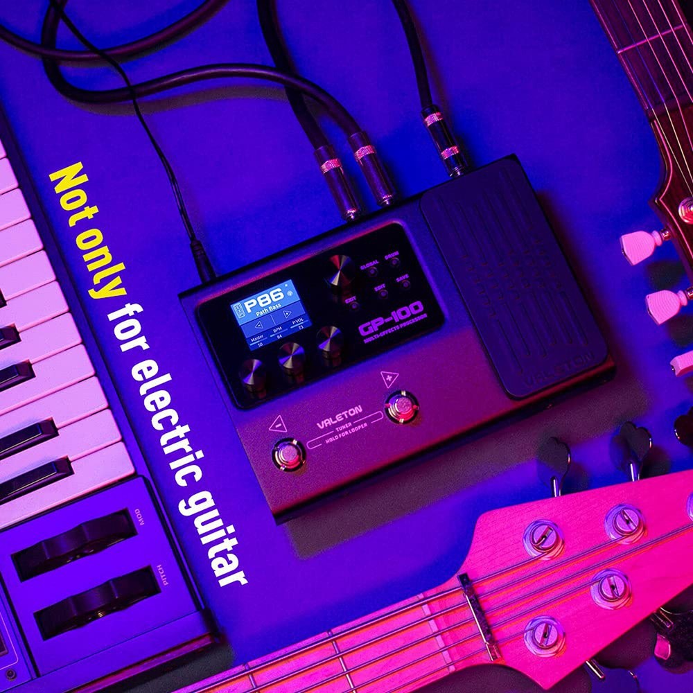Valeton GP-100 Guitar Bass Amp Modeling IR Cabinets Simulation Multi Language...
