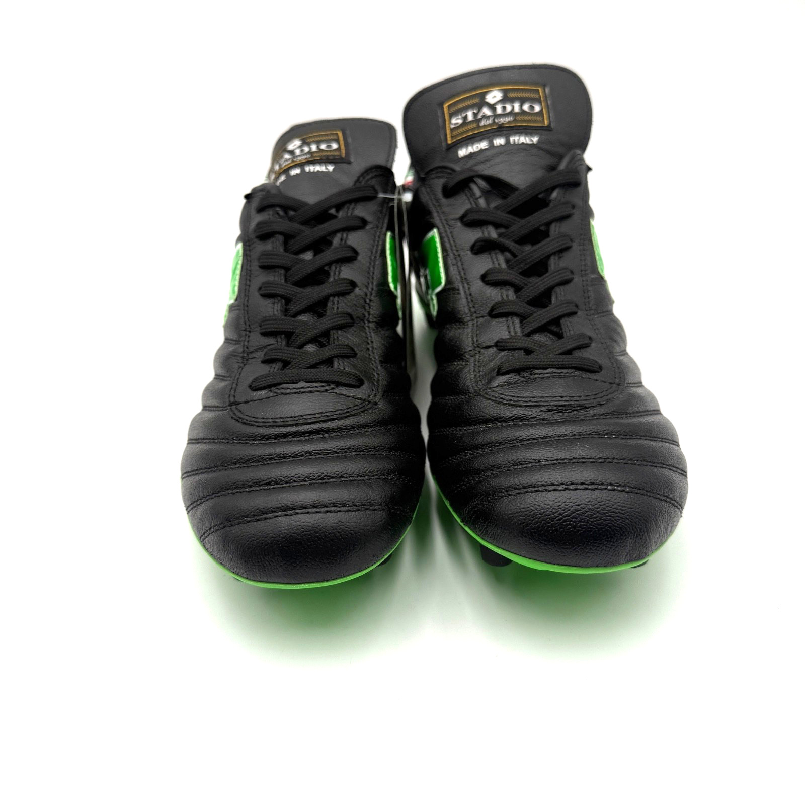 Lotto Stadio OG II FG Soccer Cleats Black Spring Green Men’s Size 8.5 NEW