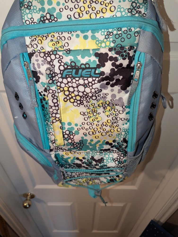 Fuel Gray Aqua Multi-Pocket XL School Backpack