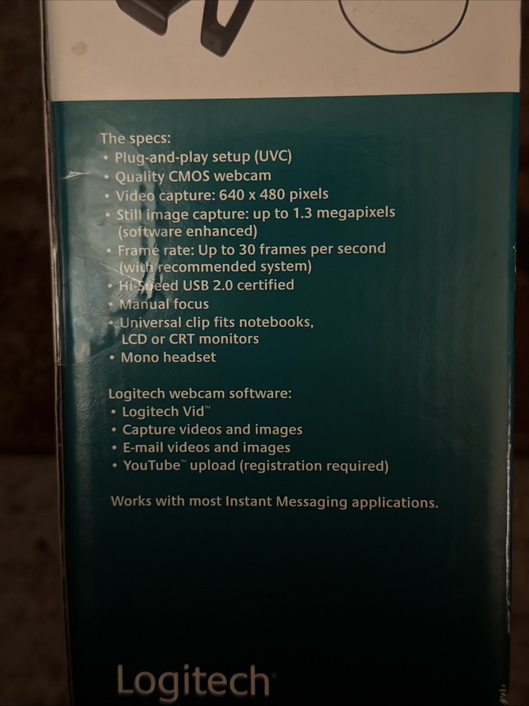 Logitech Webcam C120m - Brand New Sealed Fast Ship