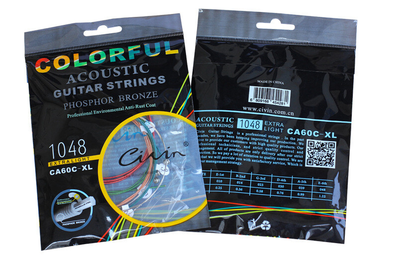 1-2 Sets Guitar Strings 6-12PCS Replacement Steel String for Acoustic Guitar US