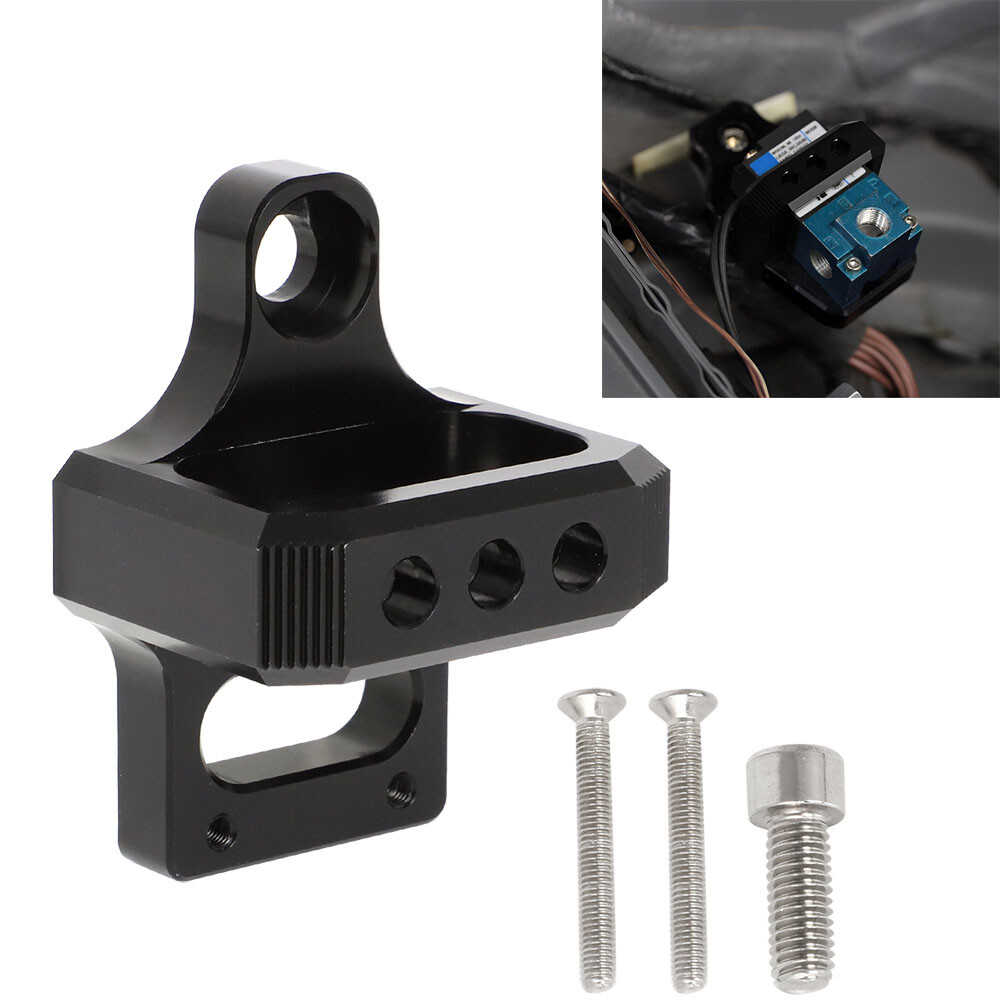 For Mac AEM Boost Controller Solenoid Valve Mount Holder Billet Bracket 3 Port