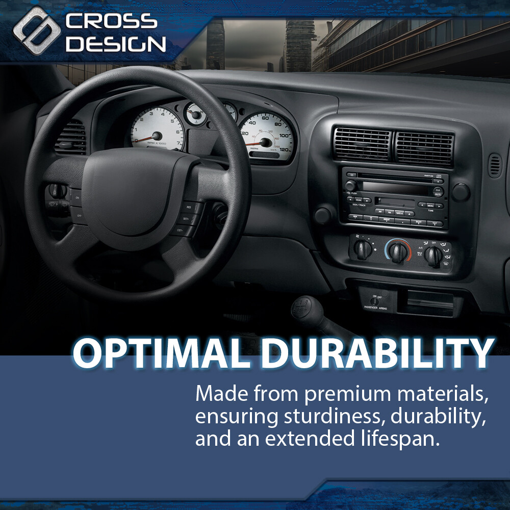 Fit For 97-01 Explorer 97-06 Ranger Center Dashboard Radio Panel Vent Trim Black