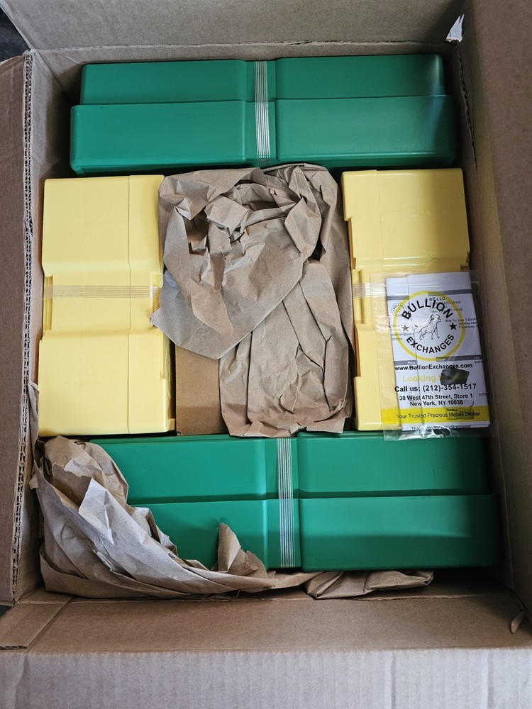 Two Empty Monster Box Silver Eagles & Maple Leaf 🍁 Yellow & Green. Mint Conditi