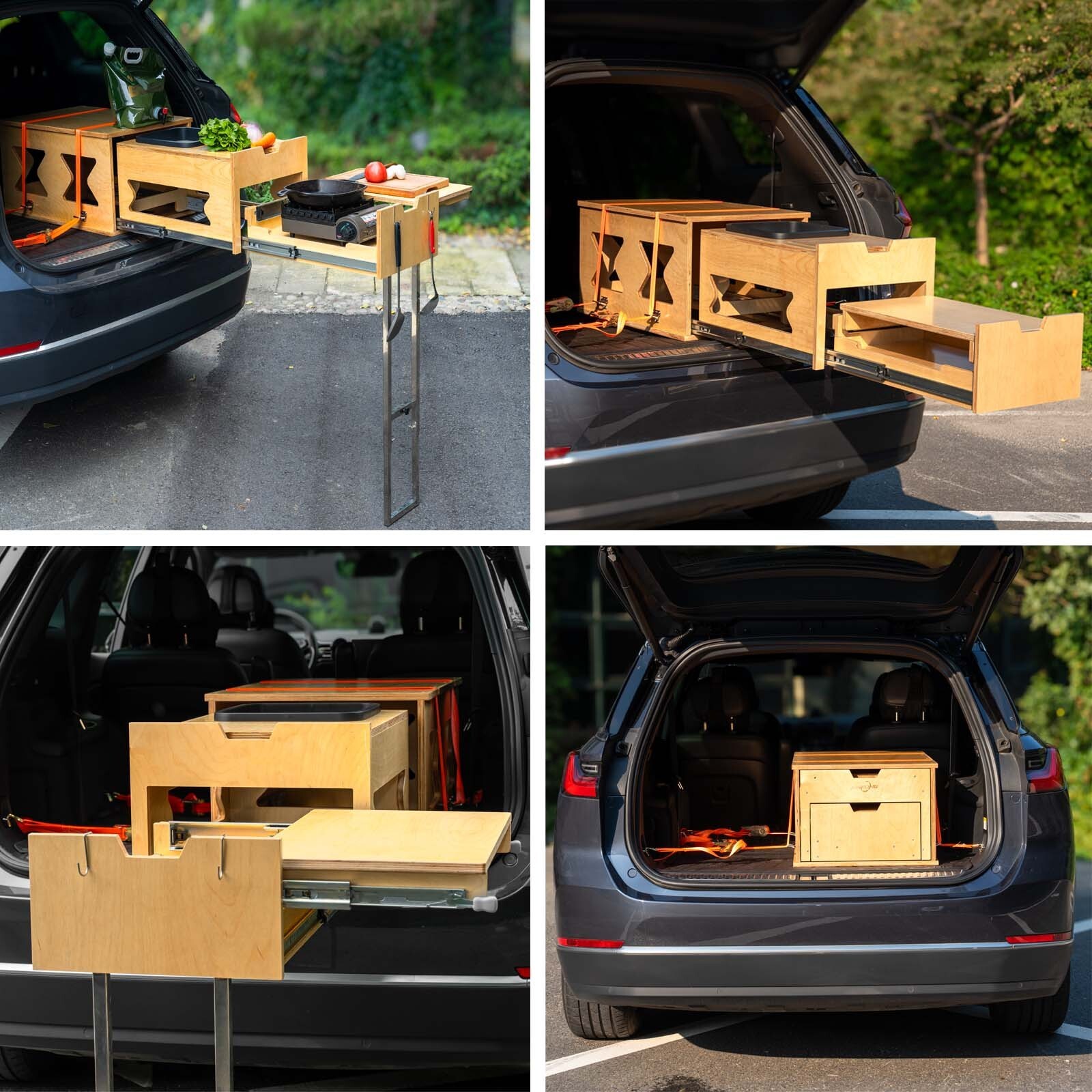 XK Overland Kitchen Box WD711 All-in-One Camping with Washing, Chopping, Cooking