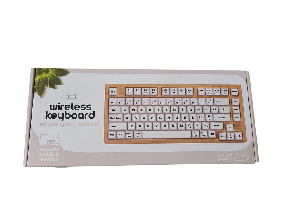 iJoy - Wireless Wooden Keyboard