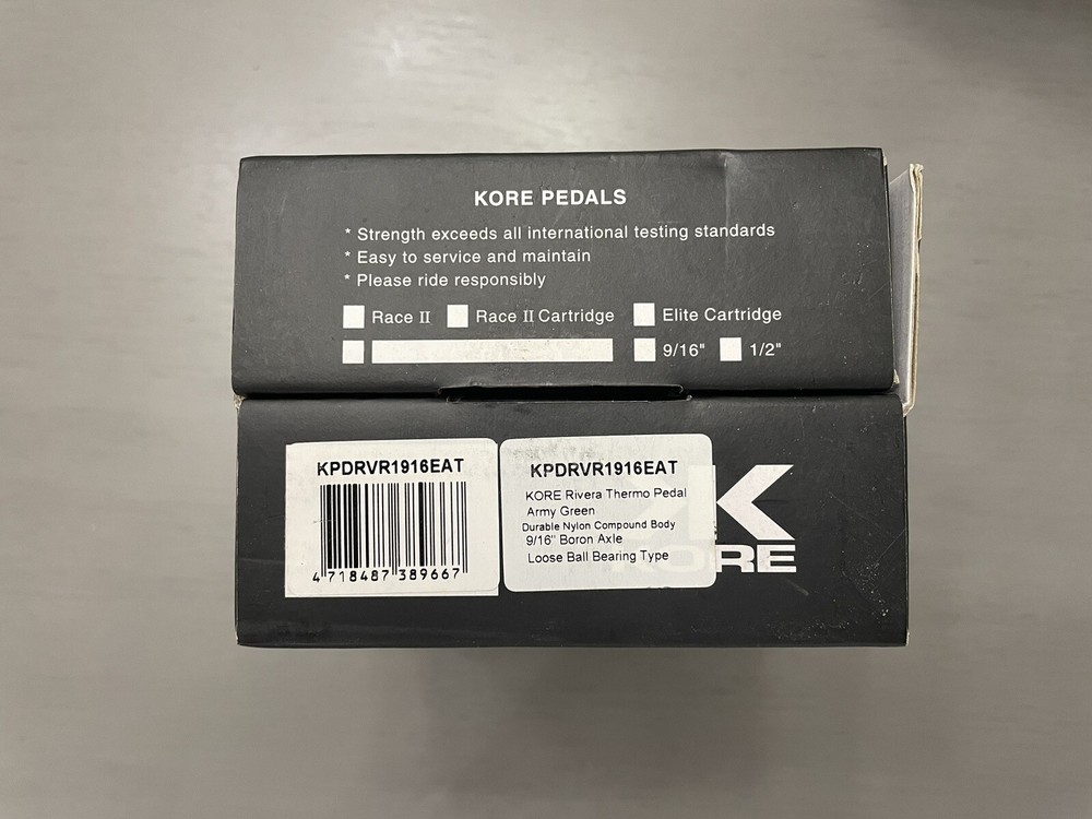 Kore Rivera Thermo Flat Pedal - 9/16” - Army Green