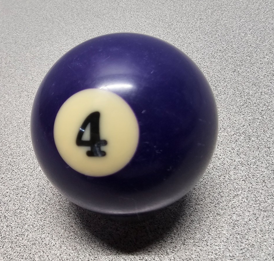 VTG Replacement Billiard Pool Ball 2 1/4" Diameter Standard # 4 Solid Purple