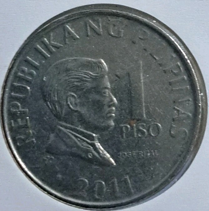 2011 Philippines 1 Piso World Foreign Coin