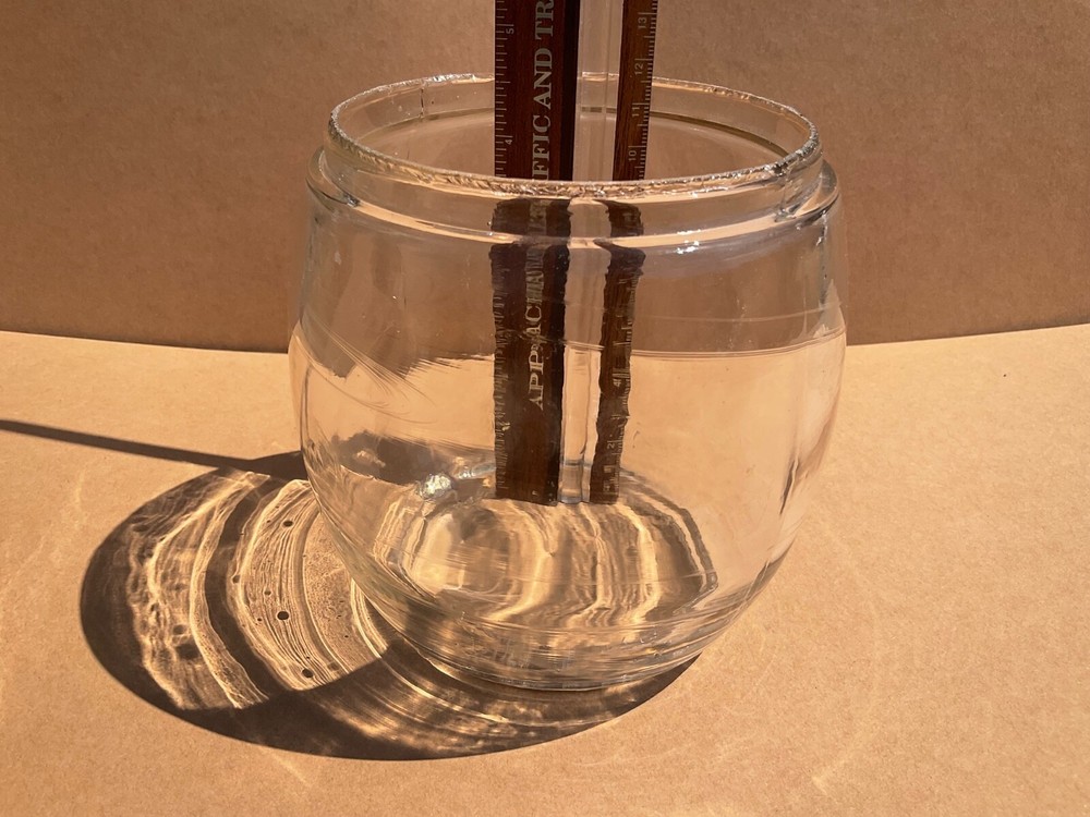 Unmarked Clear Glass Lantern Globe Replacment Globe