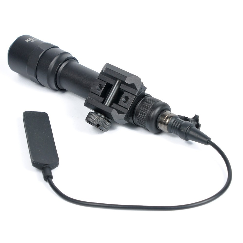 for M600B Weapon Light LED Flashlight with Remote Pressure Switch + Batteries
