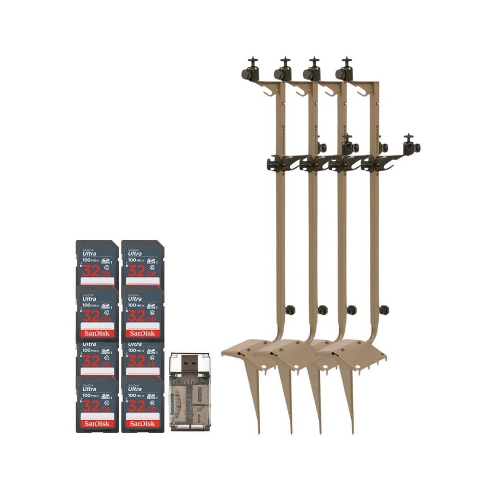 Stealth Cam Adjustable Multi Pivot Mounting Post 4 Pack Card Reader