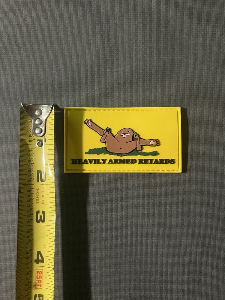 Heavily Armed Retards Tactical Patch PVC hook and loop