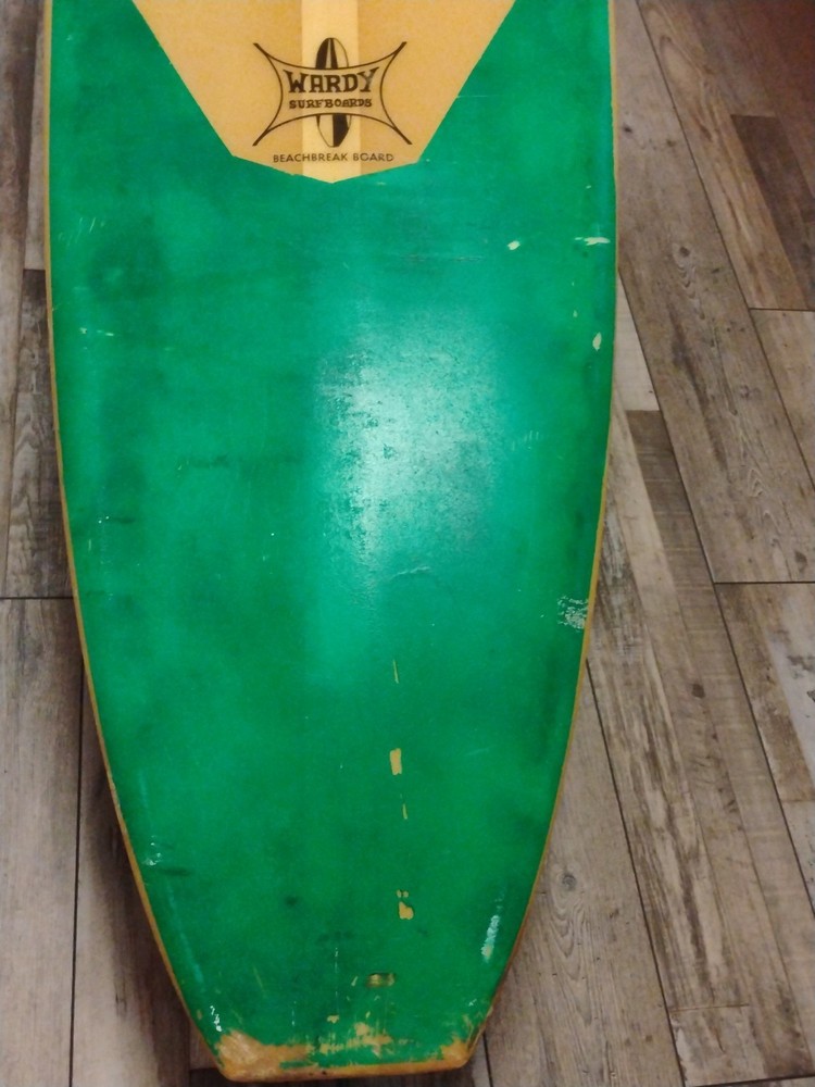 Wardy antique surfboard longboard 1965 9ft. Beachbreak model