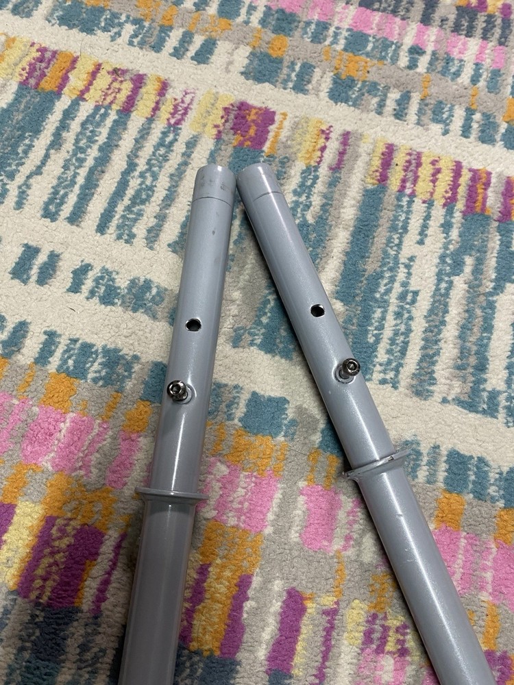 2 Aeroski Side Curved Middle Poles REPLACEMENT PIECES ONLY