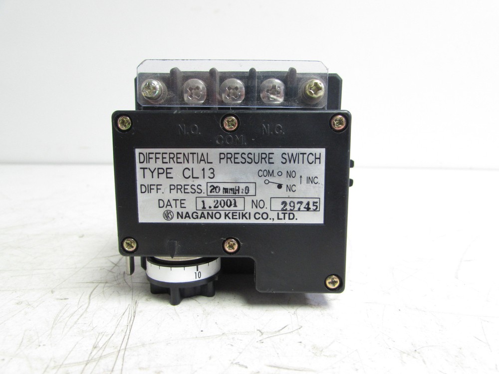NAGANO KEIKI CO CL13 DIFFERENTIAL PRESSURE SWITCH **NNB**