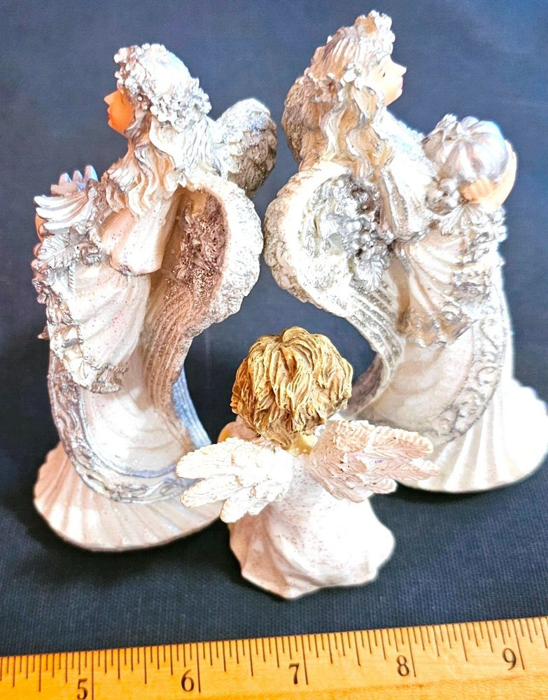 3pc Decorative Resin Angel Figures