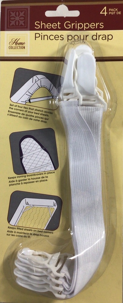 Home Collection Sheet Grippers 4 Pack - NEW