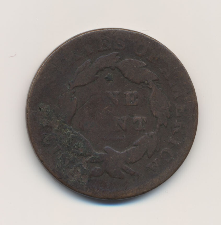 1831 Matron Head 1c Coronet Large Cent A