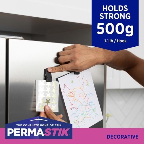 Permastik Black Spring Clips - 4 Pack