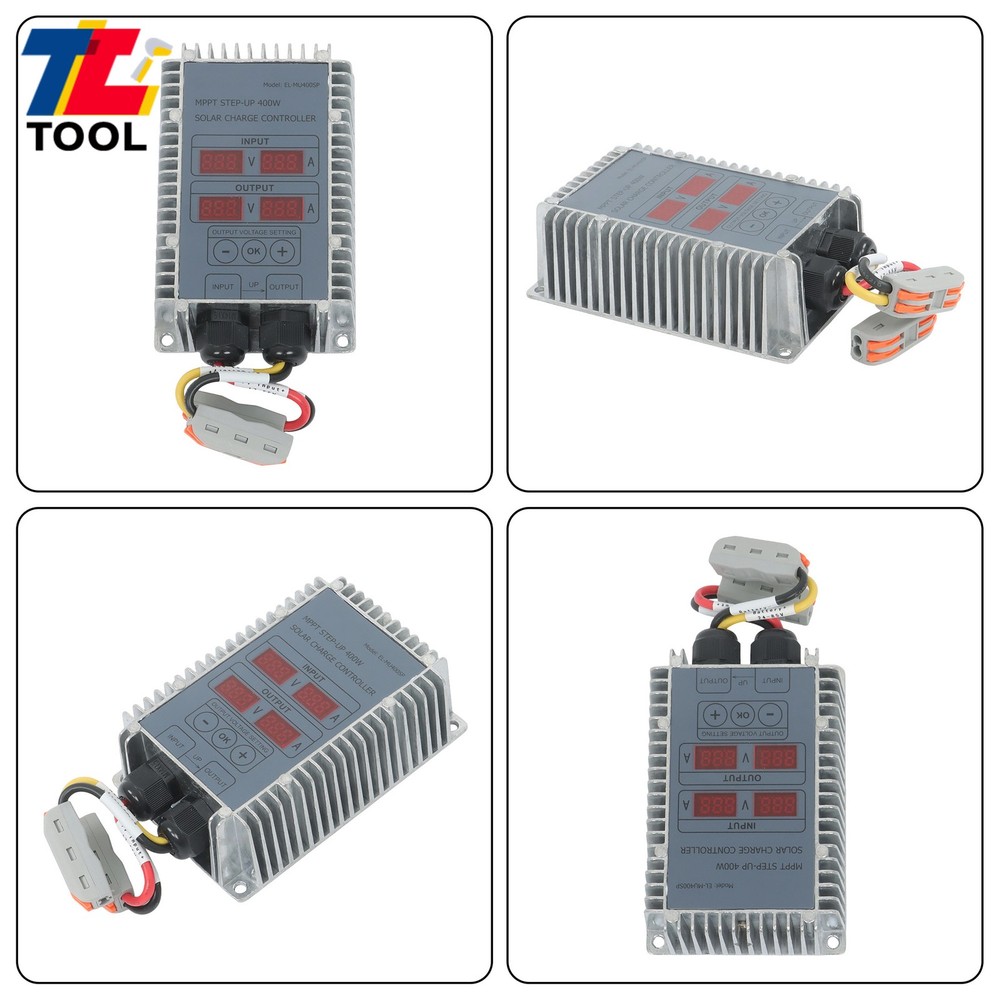 MPPT Solar Charge Controller 400W 24-85V Boost Waterproof LED Adjustable