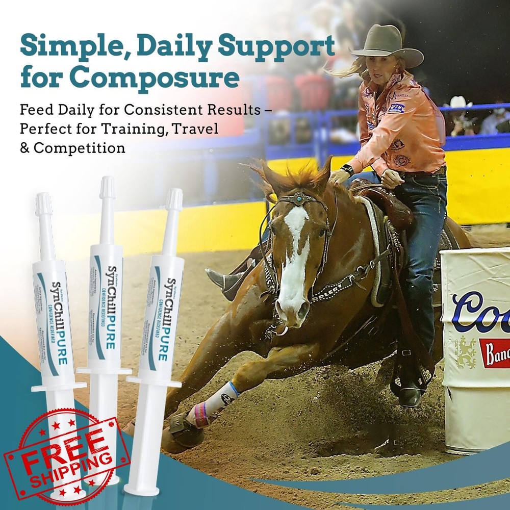 SynNutra SynChill 2 Pack Equine Horse Disposition Support Natural