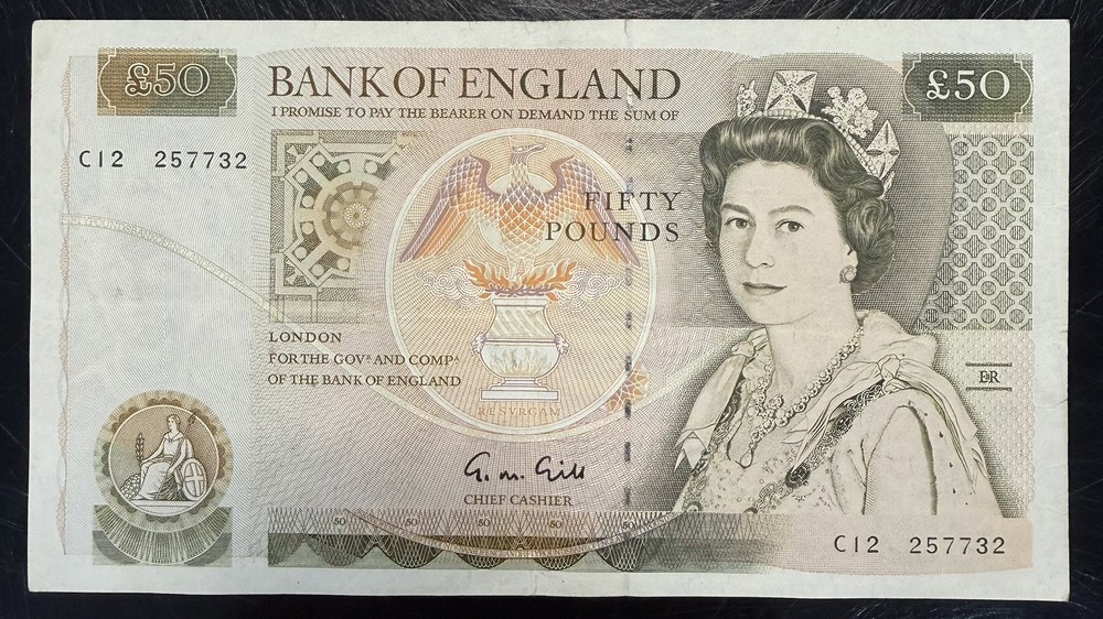 Old Fifty £50 Pound Note Excellent Condition